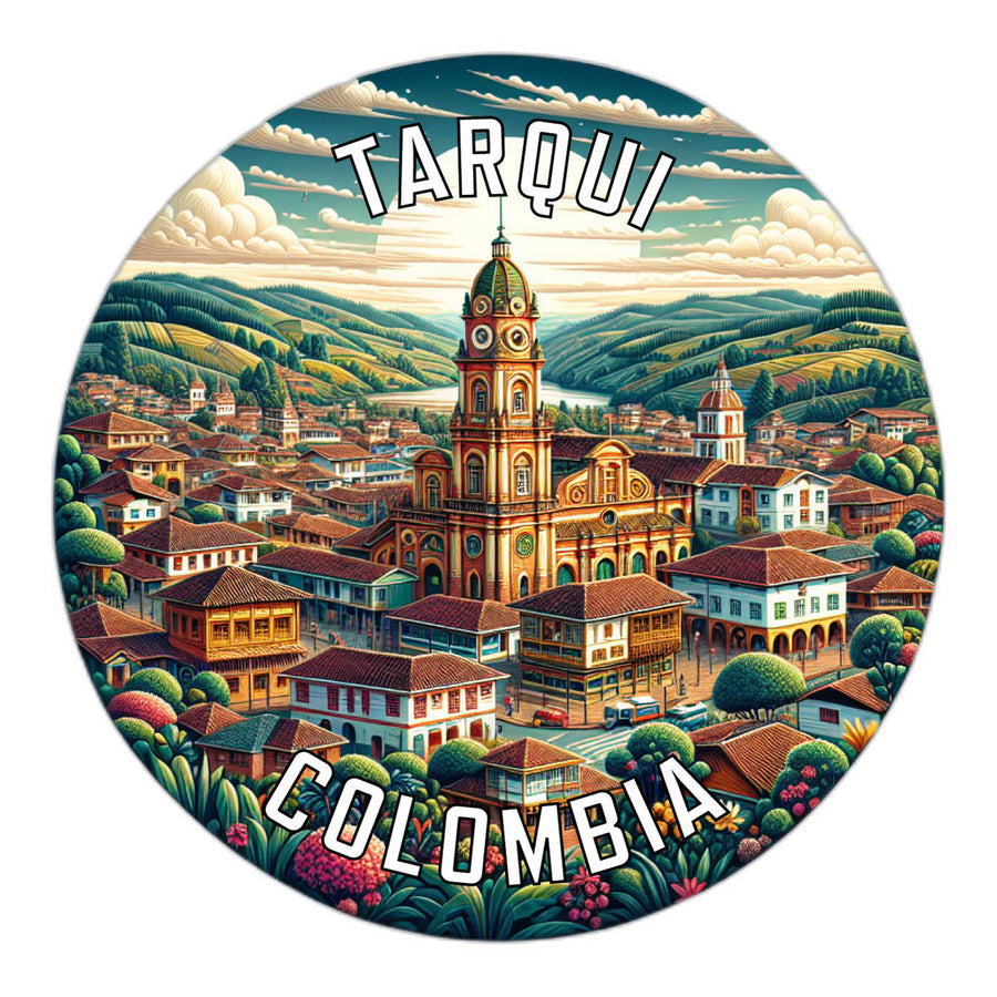 Tarqui Colombia Souvenir Die Cut Flat Magnet Image 1