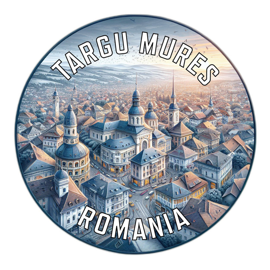 Targu Mures Romania Souvenir Die Cut Flat Magnet Image 1