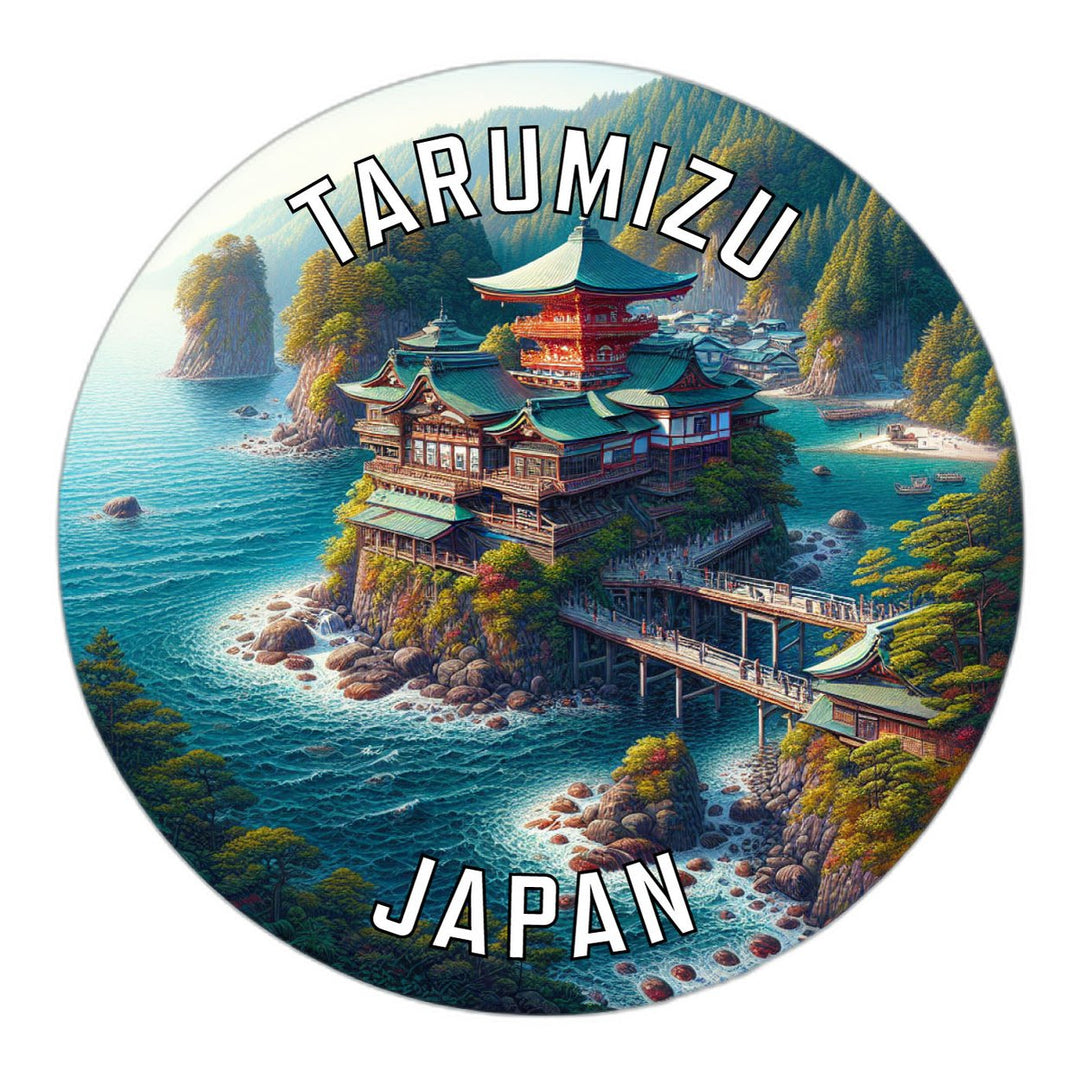 Tarumizu Japan Souvenir Die Cut Flat Magnet Image 1