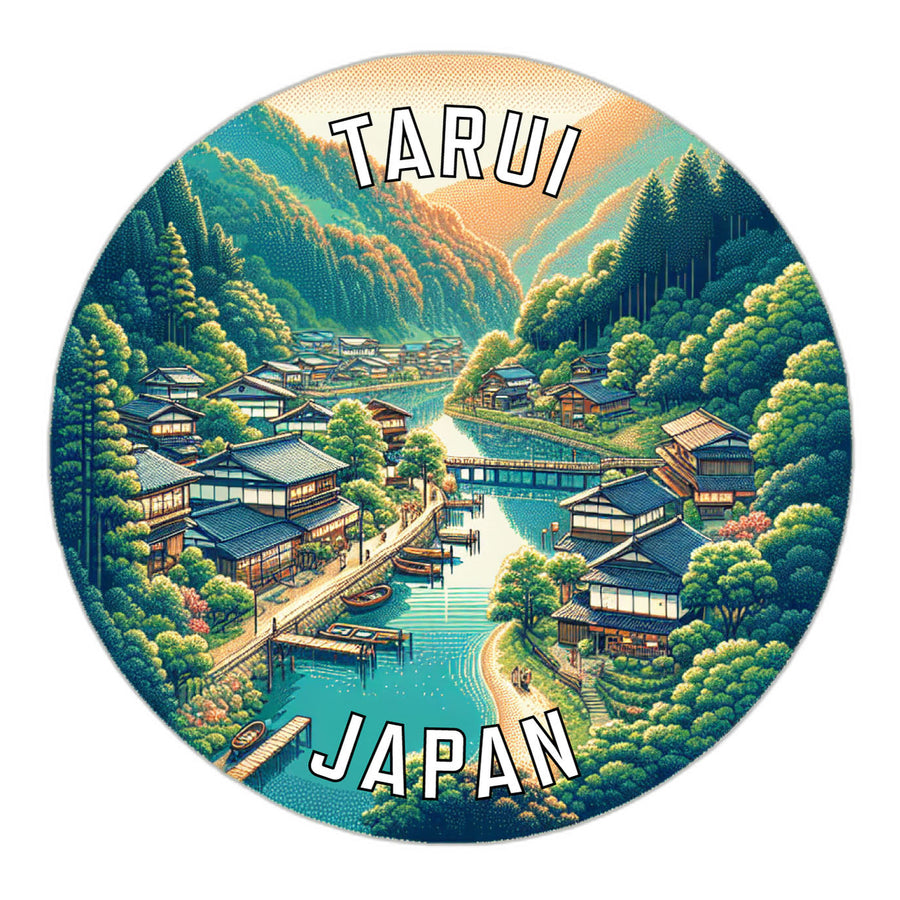 Tarui Japan Souvenir Die Cut Flat Magnet Image 1