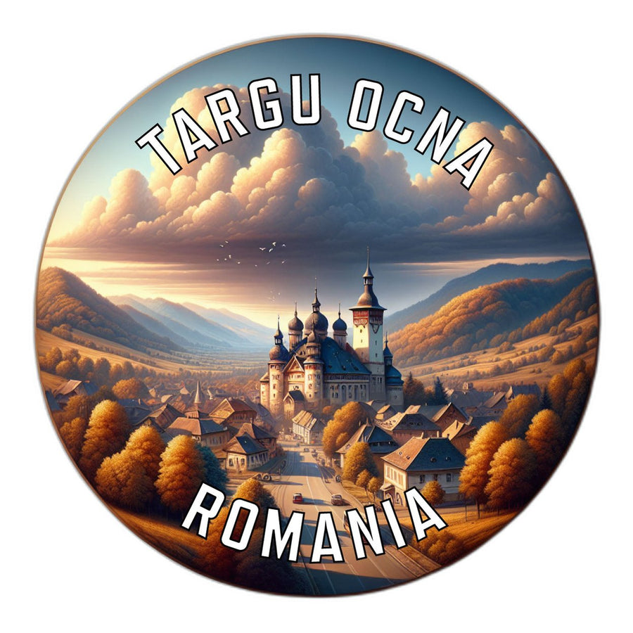 Targu Ocna Romania Souvenir Die Cut Flat Magnet Image 1