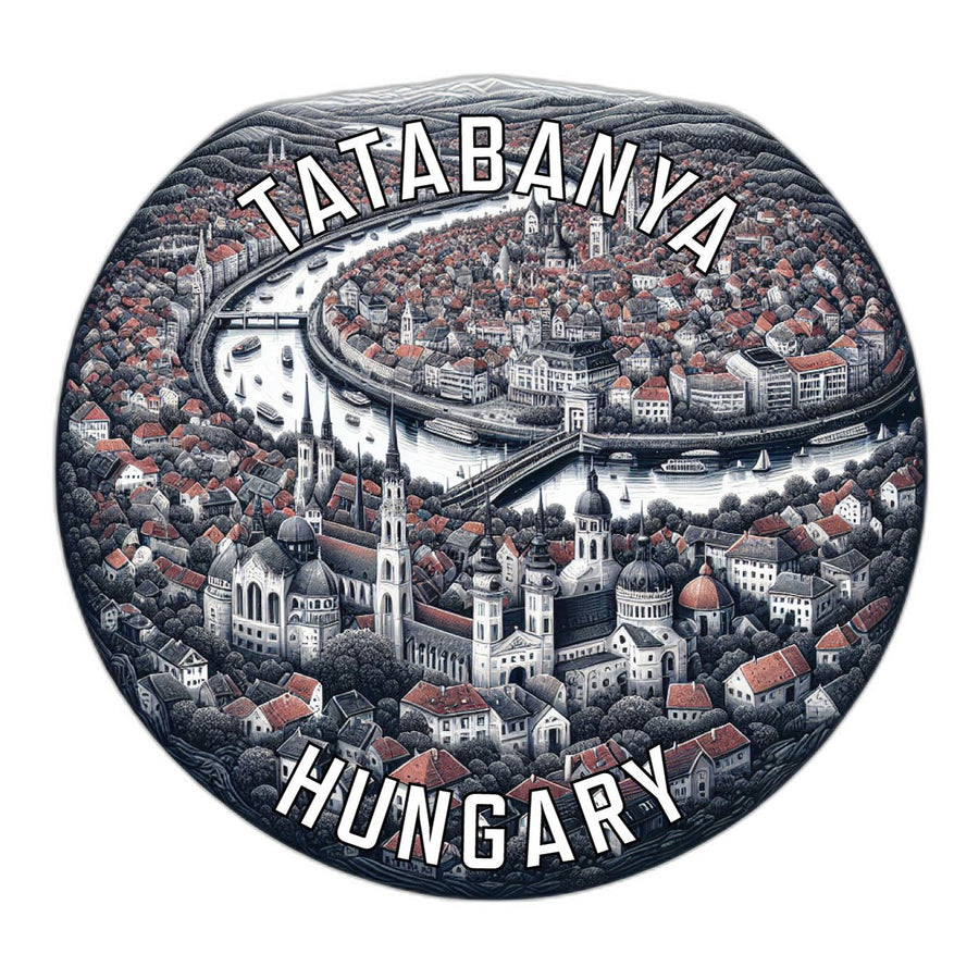 Tatabanya Hungary Souvenir Die Cut Flat Magnet Image 1