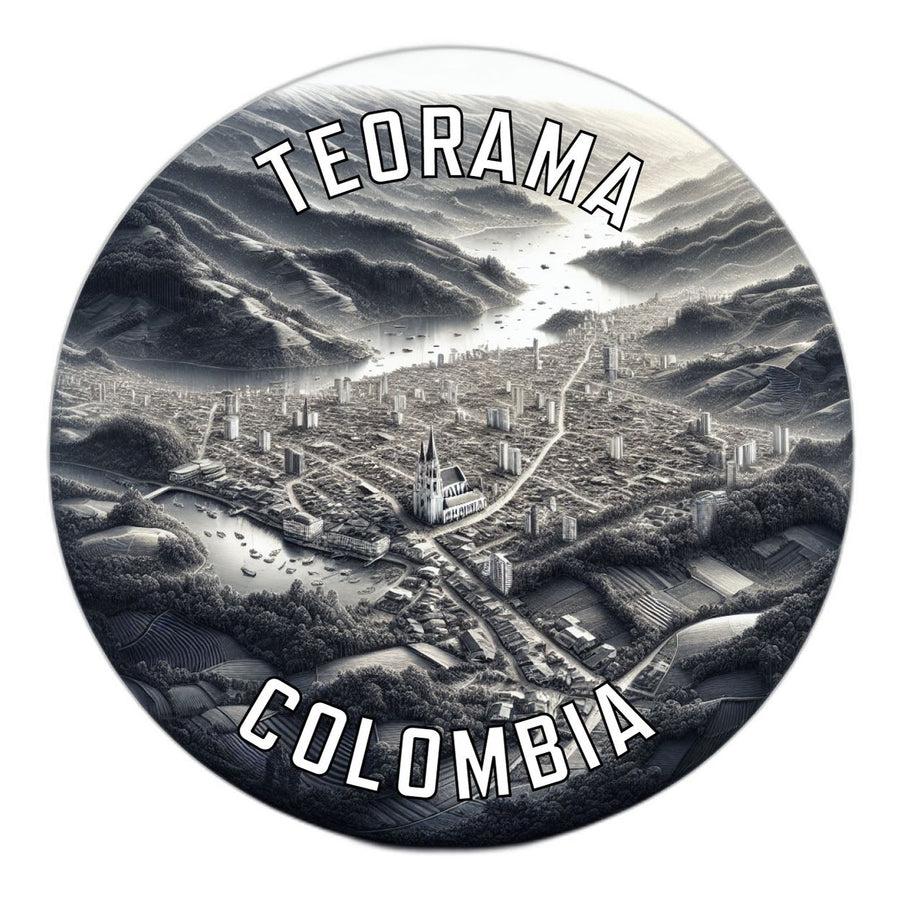 Teorama Colombia Souvenir Die Cut Flat Magnet Image 1