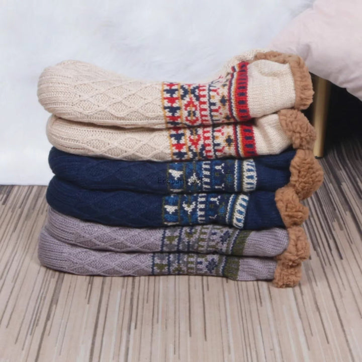 Fall Winter Non-Slip Warm Floor Socks for Men and Women Image 4