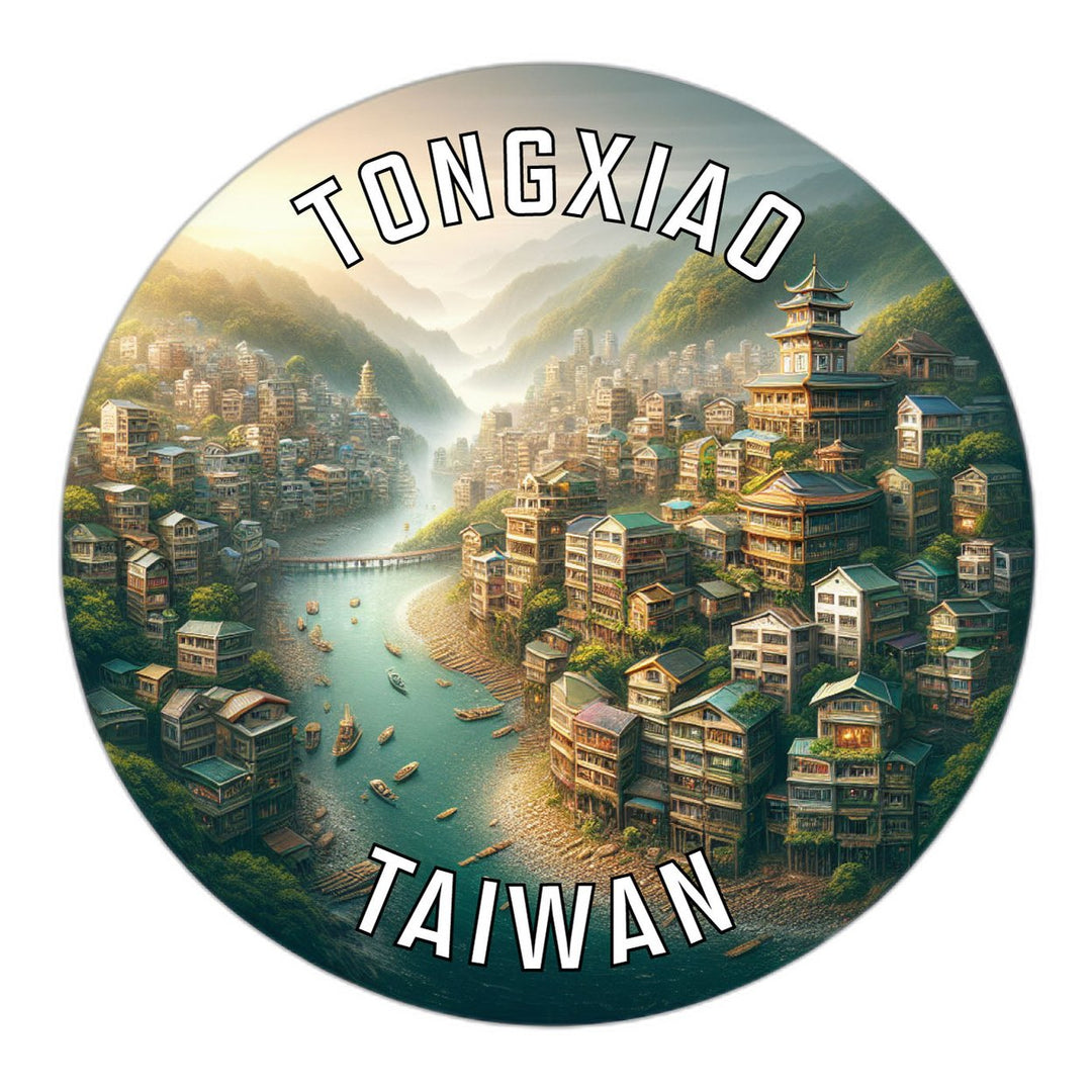 Tongxiao Taiwan Souvenir Die Cut Flat Magnet Image 1