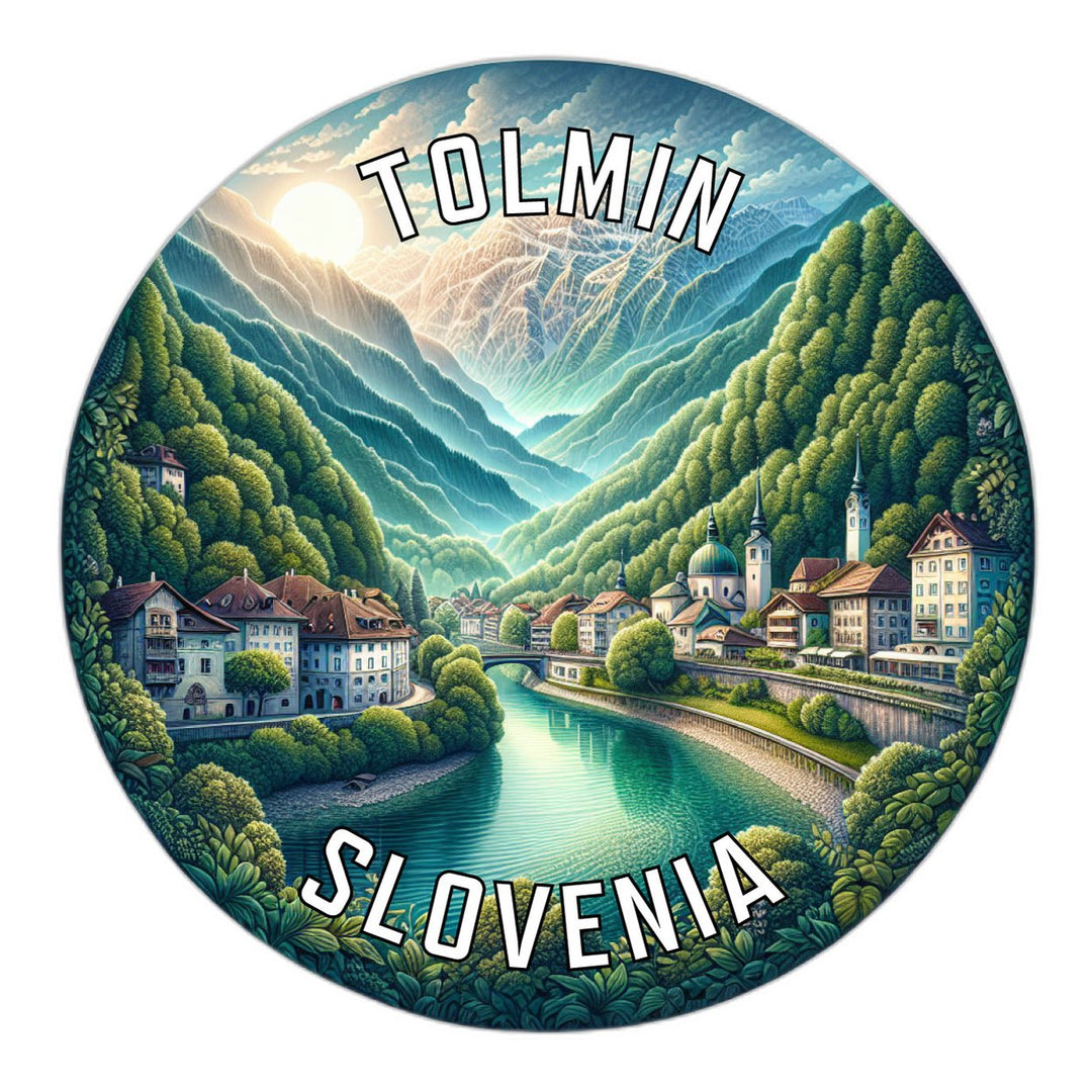 Tolmin Slovenia Souvenir Die Cut Flat Magnet Image 1