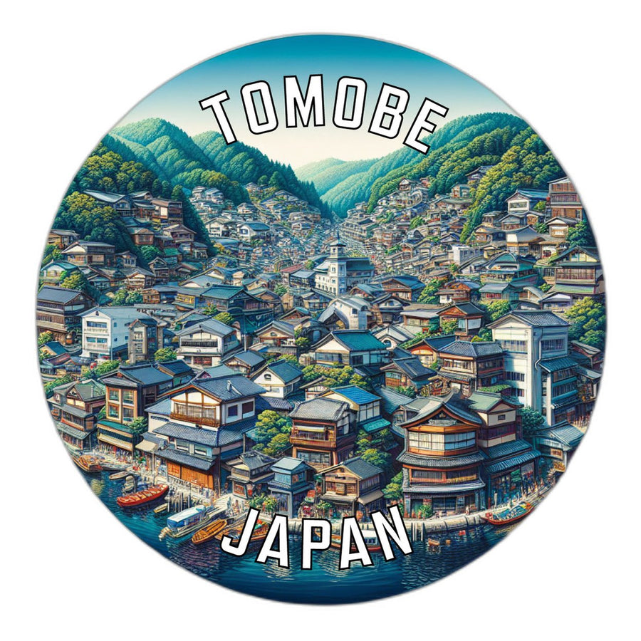 Tomobe Japan Souvenir Die Cut Flat Magnet Image 1