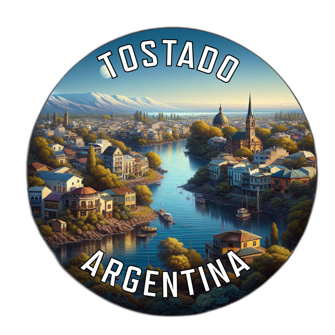 Tostado Argentina Souvenir Die Cut Flat Magnet Image 1