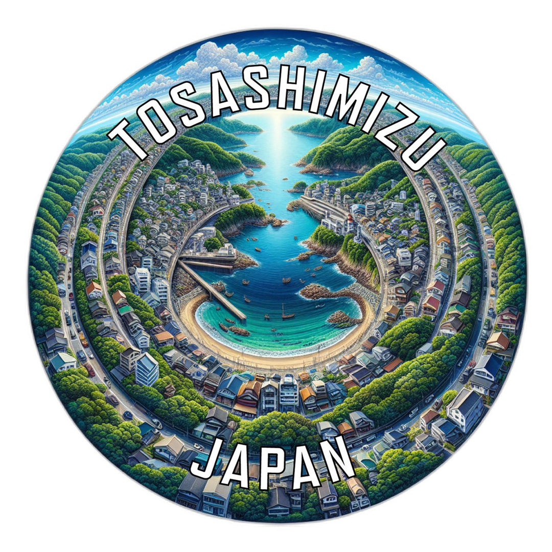 Tosashimizu Japan Souvenir Die Cut Flat Magnet Image 1