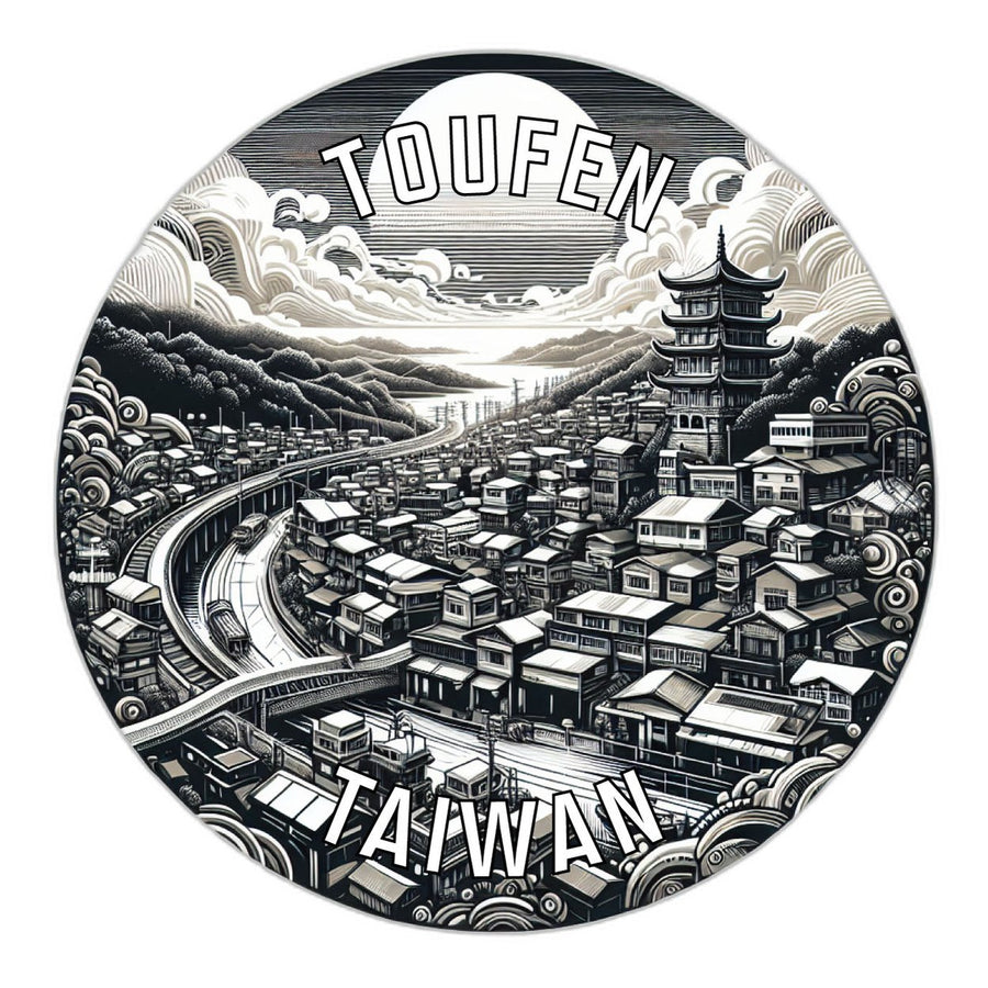 Toufen Taiwan Souvenir Die Cut Flat Magnet Image 1