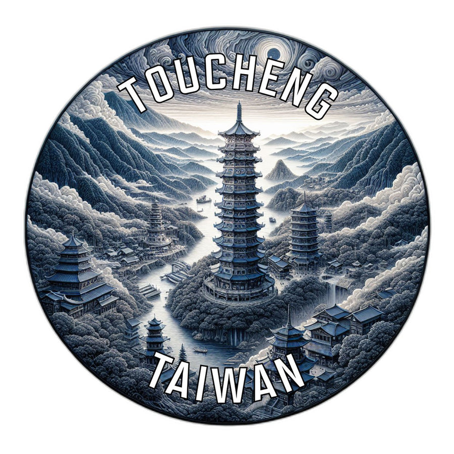 Toucheng Taiwan Souvenir Die Cut Flat Magnet Image 1