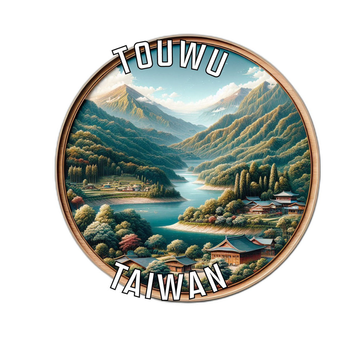 Touwu Taiwan Souvenir Die Cut Flat Magnet Image 1