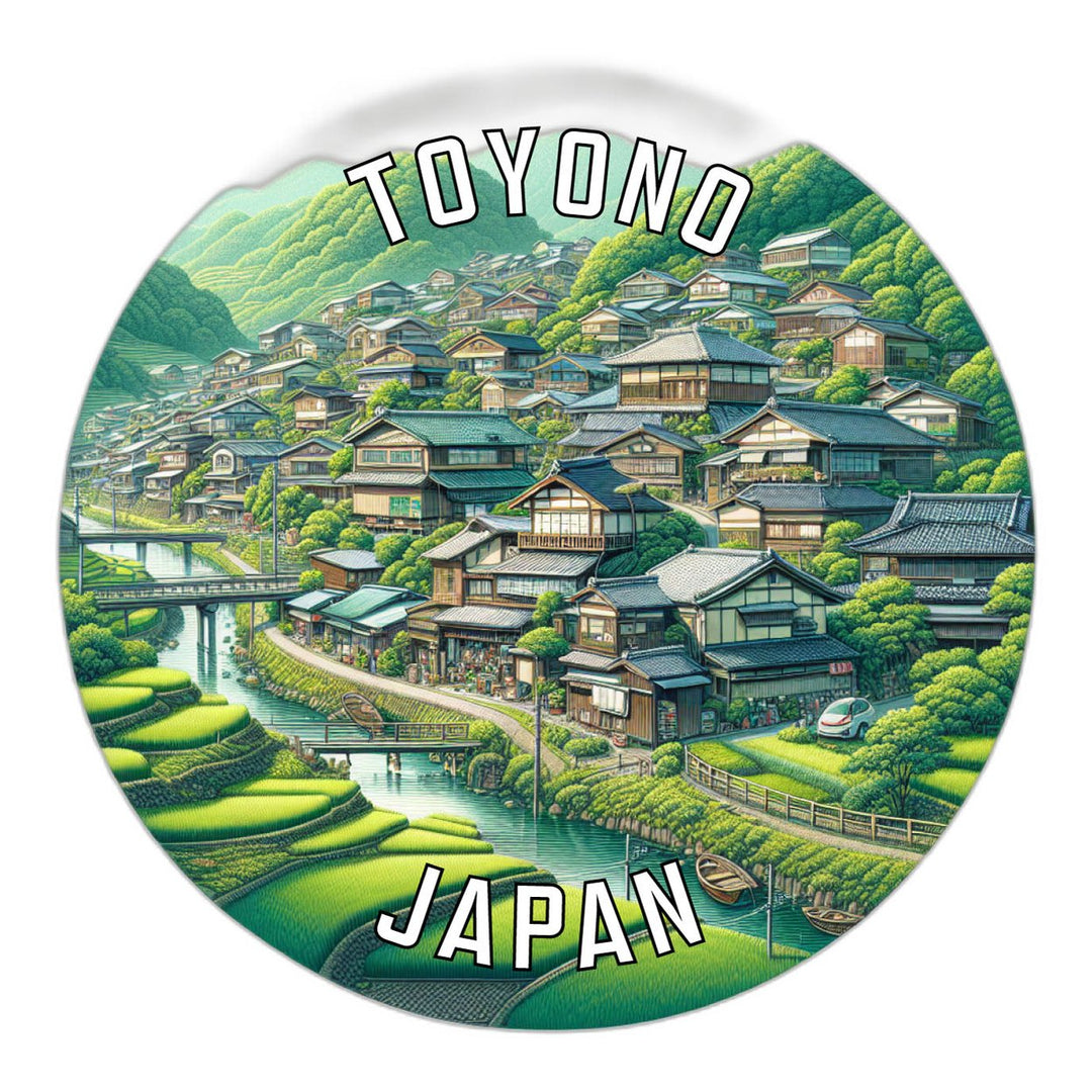 Toyono Japan Souvenir Die Cut Flat Magnet Image 1