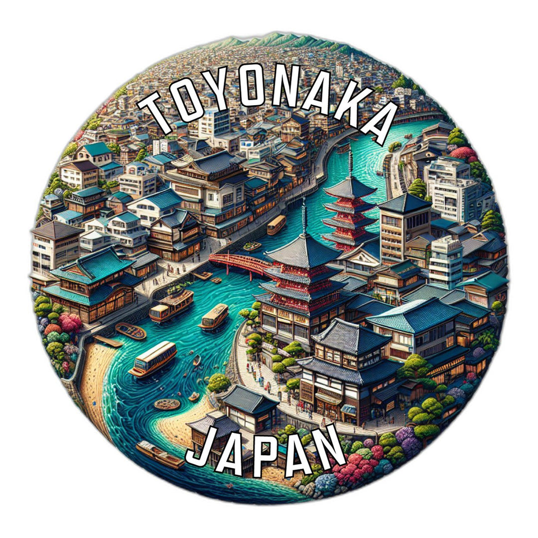 Toyonaka Japan Souvenir Die Cut Flat Magnet Image 1