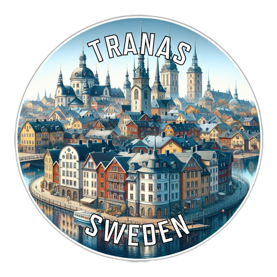 Tranas Sweden Souvenir Die Cut Flat Magnet Image 1