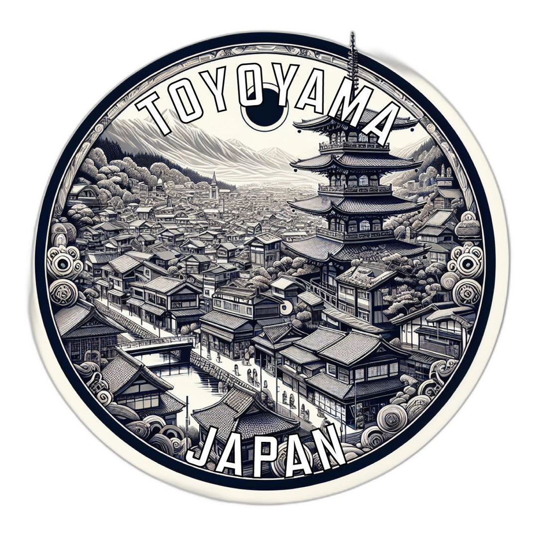 Toyoyama Japan Souvenir Die Cut Flat Magnet Image 1