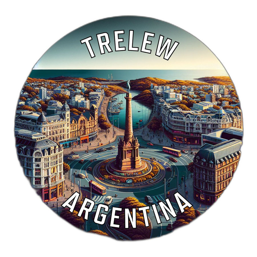 Trelew Argentina Souvenir Die Cut Flat Magnet Image 1