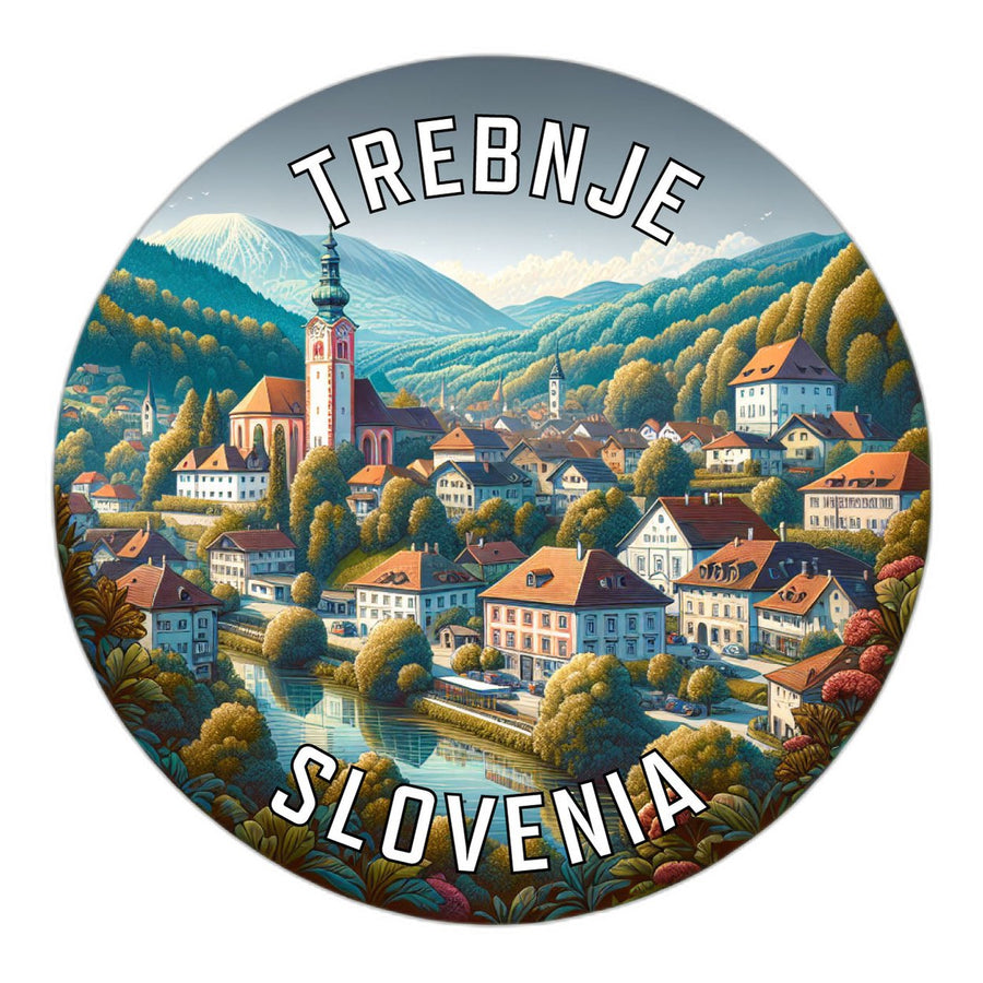 Trebnje Slovenia Souvenir Die Cut Flat Magnet Image 1