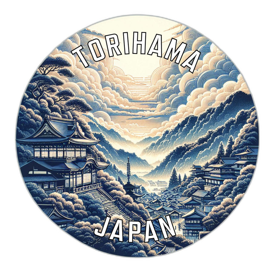 Torihama Japan Souvenir Die Cut Flat Magnet Image 1