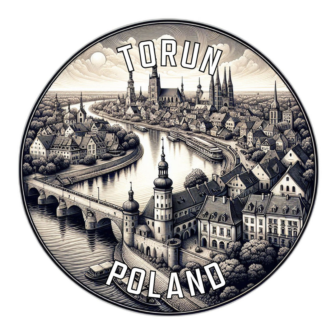 Torun Poland Souvenir Die Cut Flat Magnet Image 1