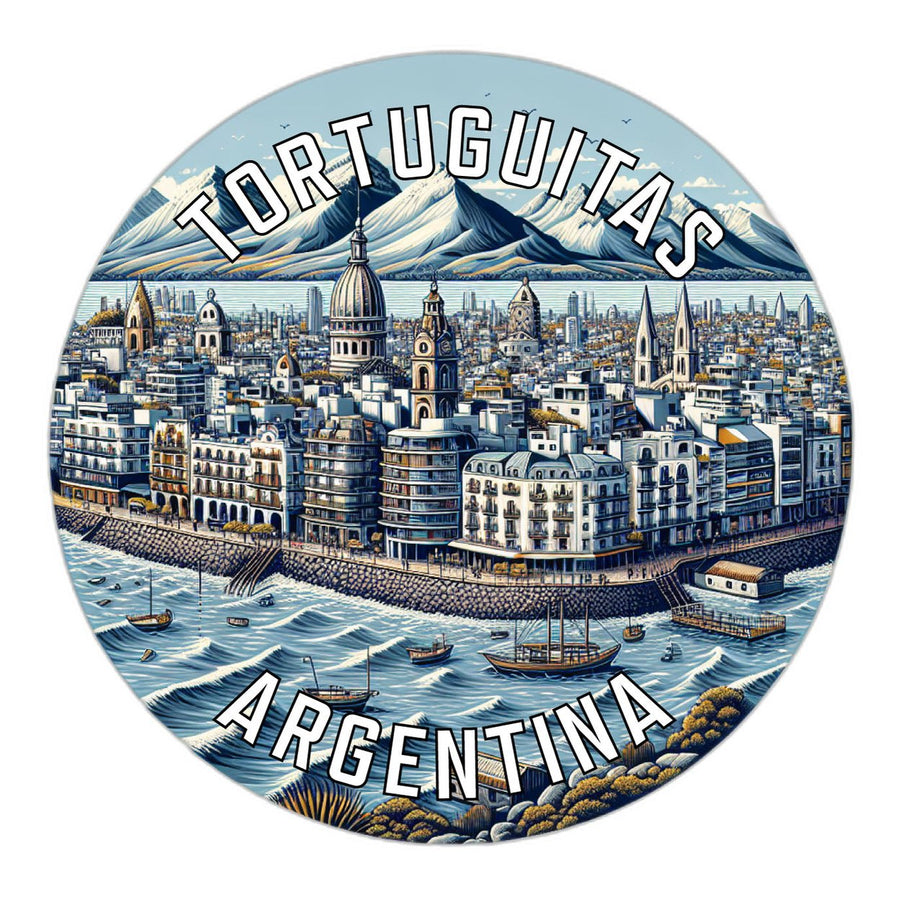 Tortuguitas Argentina Souvenir Die Cut Flat Magnet Image 1