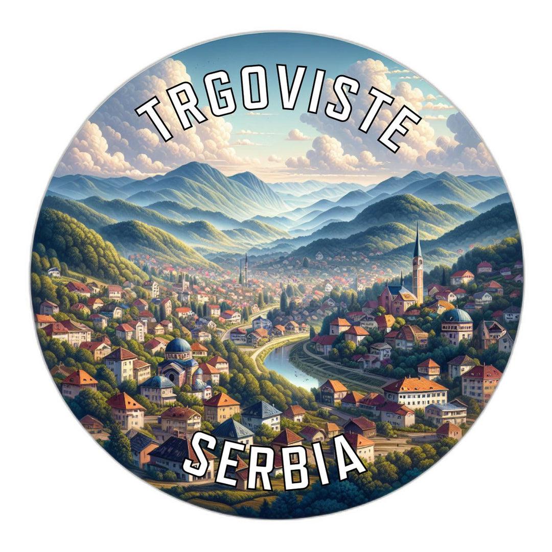 Trgoviste Serbia Souvenir Die Cut Flat Magnet Image 1