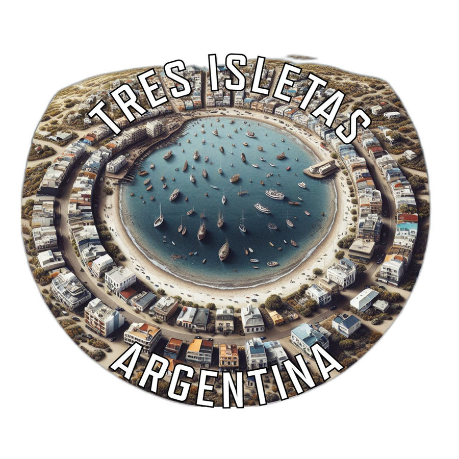 Tres Isletas Argentina Souvenir Die Cut Flat Magnet Image 1