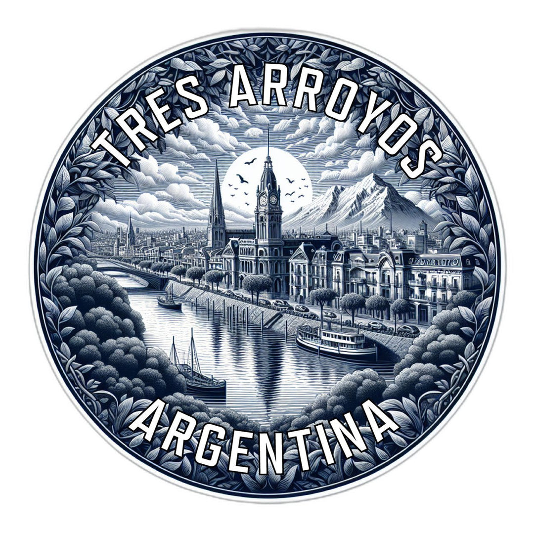 Tres Arroyos Argentina Souvenir Die Cut Flat Magnet Image 1