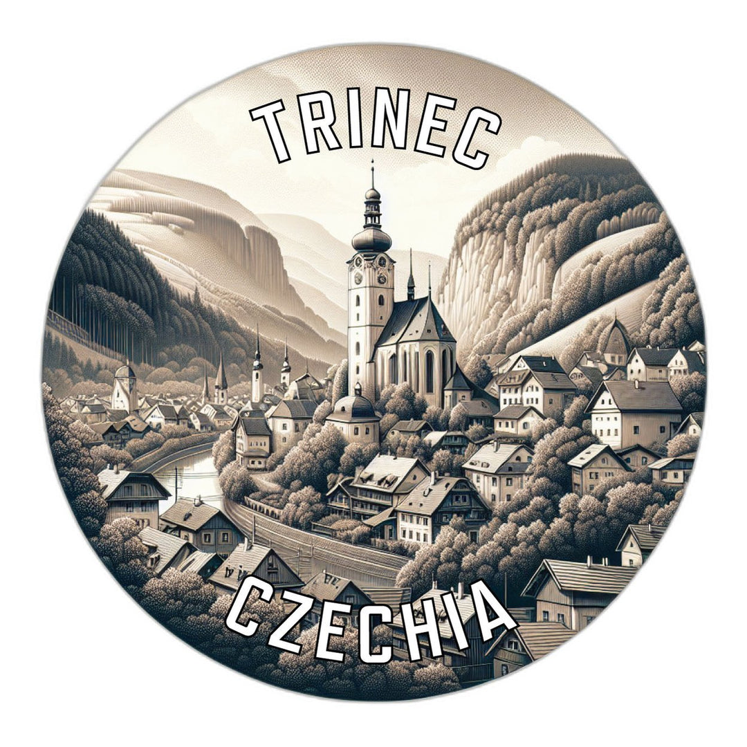 Trinec Czechia Souvenir Die Cut Flat Magnet Image 1