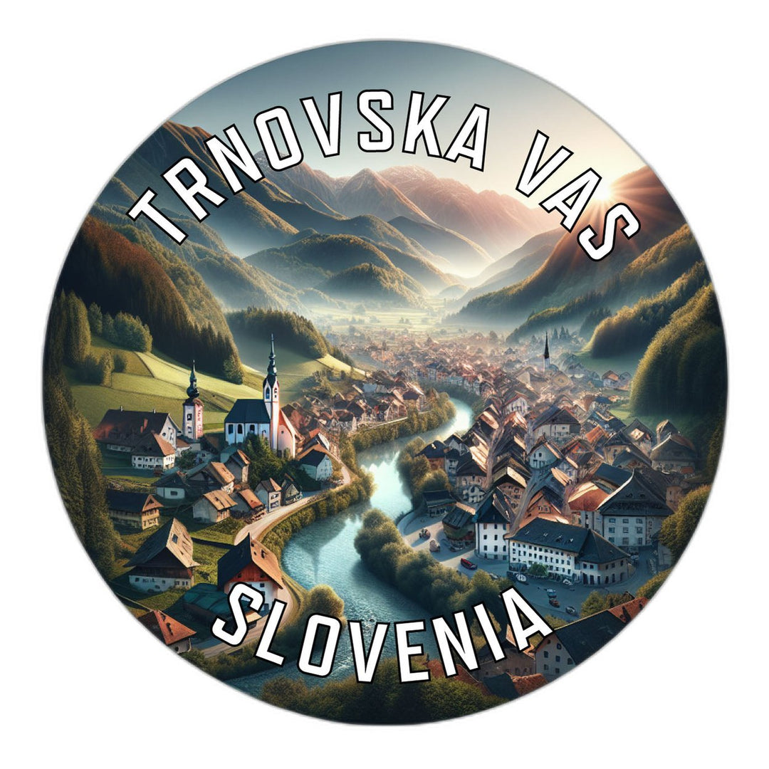 Trnovska Vas Slovenia Souvenir Die Cut Flat Magnet Image 1