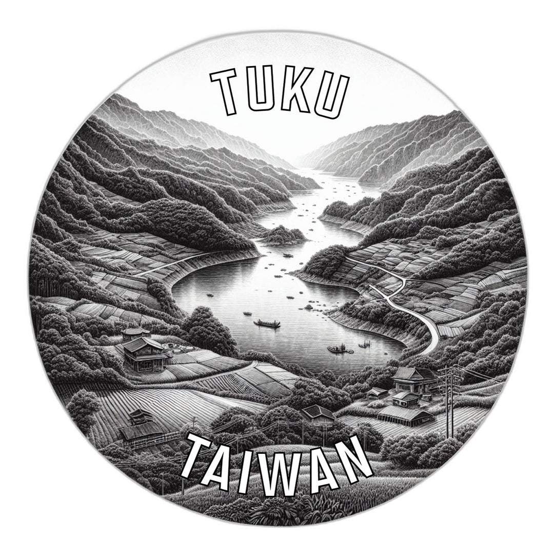 Tuku Taiwan Souvenir Die Cut Flat Magnet Image 1