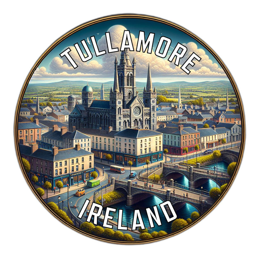 Tullamore Ireland Souvenir Die Cut Flat Magnet Image 1