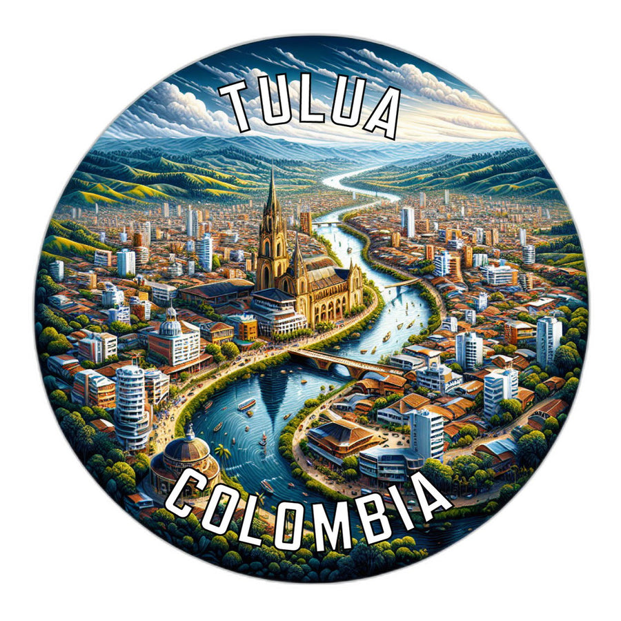 Tulua Colombia Souvenir Die Cut Flat Magnet Image 1