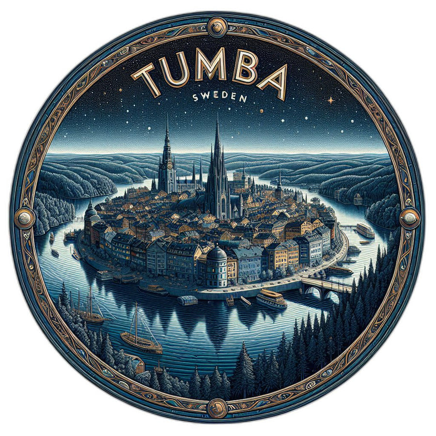 Tumba Sweden_updated Souvenir Die Cut Flat Magnet Image 1