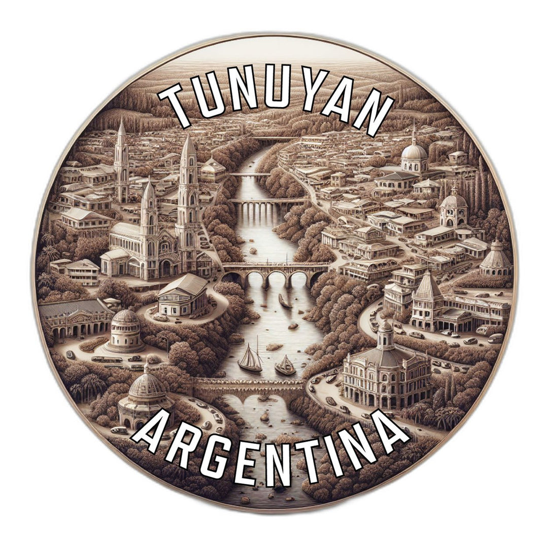 Tunuyan Argentina Souvenir Die Cut Flat Magnet Image 1