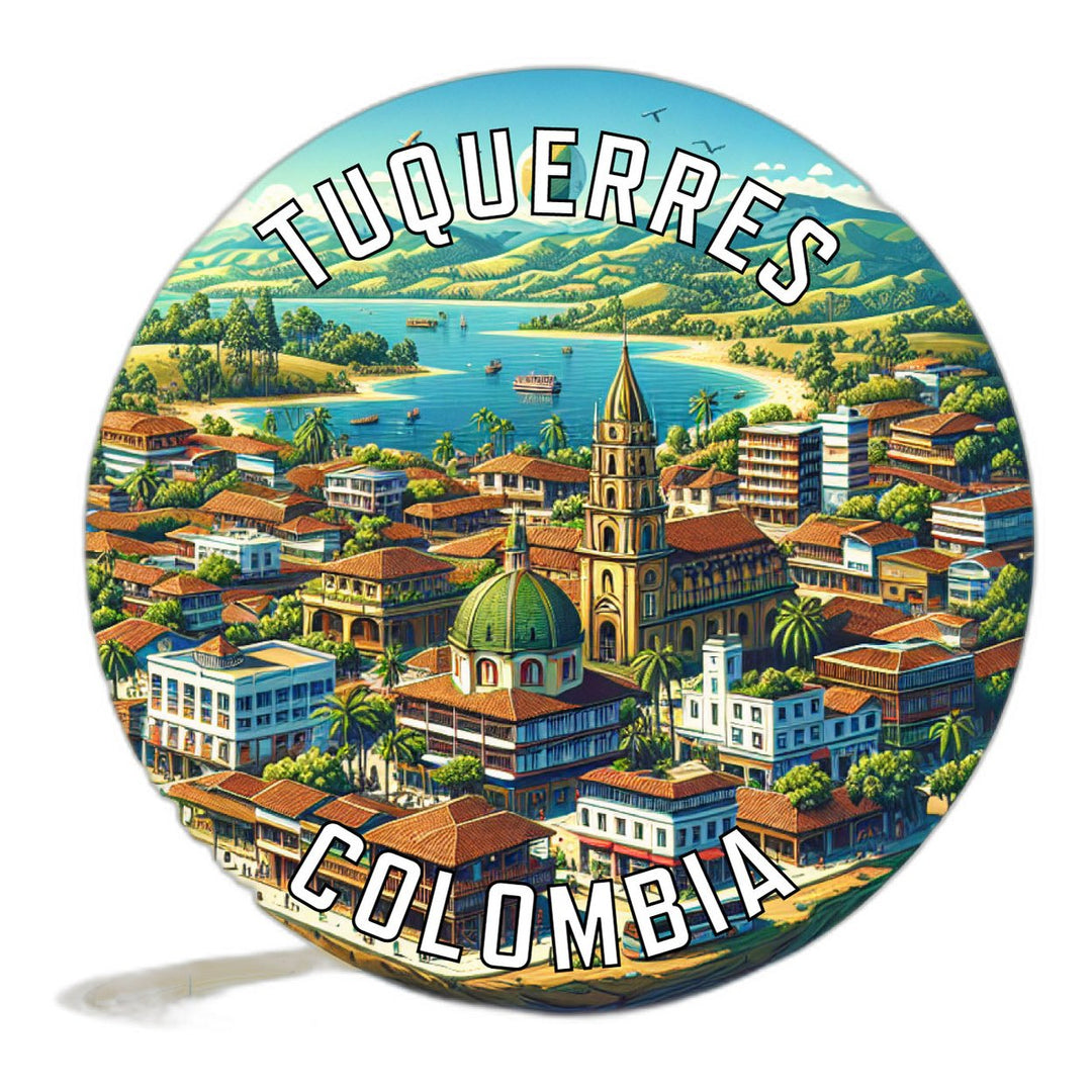 Tuquerres Colombia Souvenir Die Cut Flat Magnet Image 1