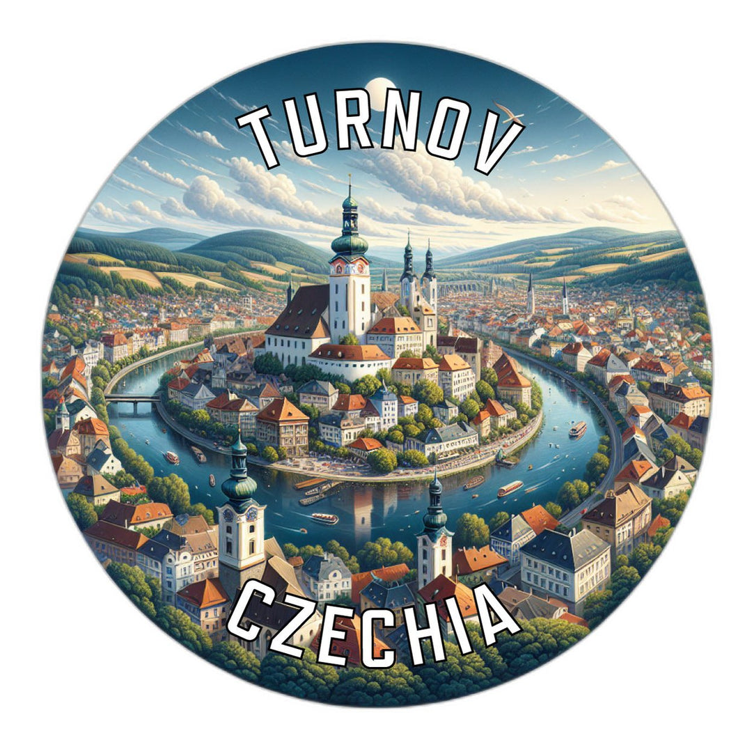 Turnov Czechia Souvenir Die Cut Flat Magnet Image 1