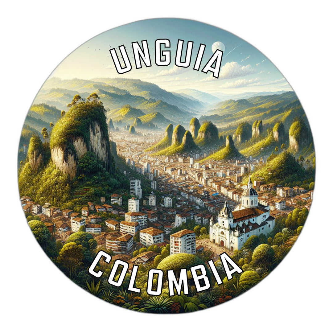 Unguia Colombia Souvenir Die Cut Flat Magnet Image 1