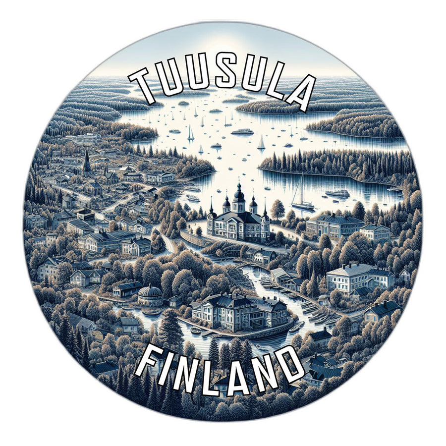 Tuusula Finland Souvenir Die Cut Flat Magnet Image 1