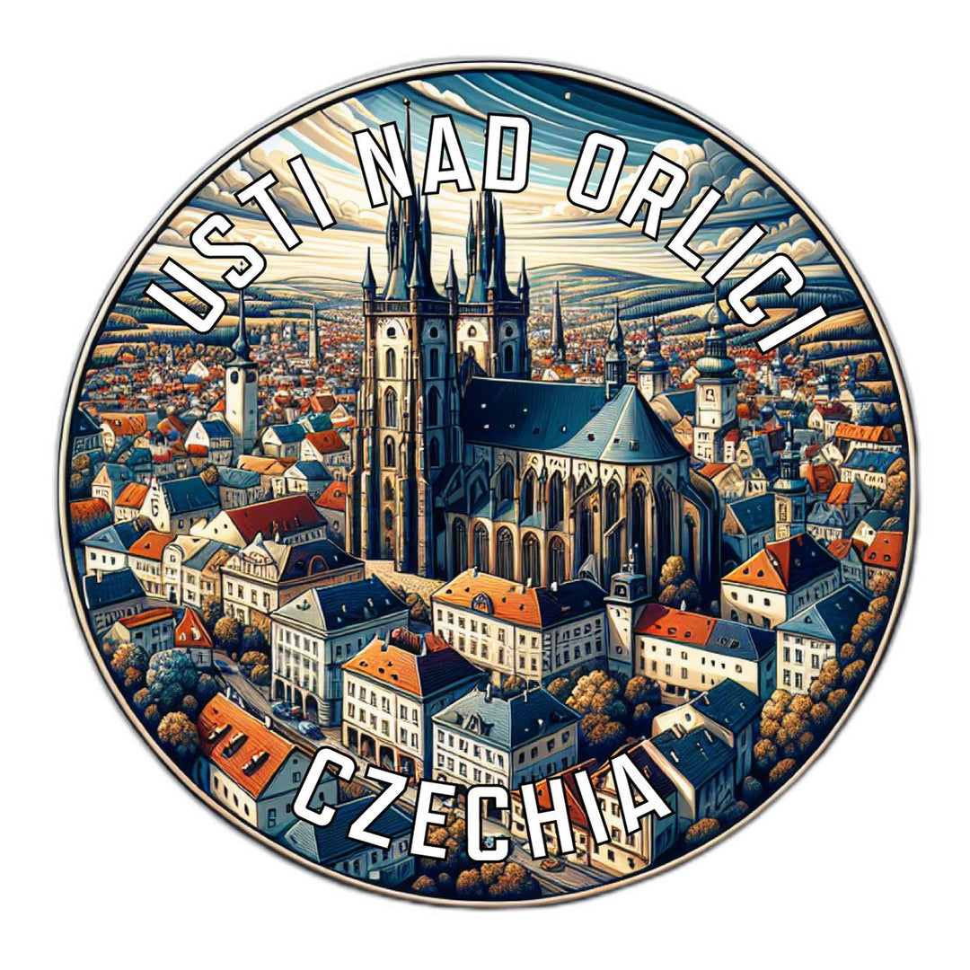 Usti nad Orlici Czechia Souvenir Die Cut Flat Magnet Image 1