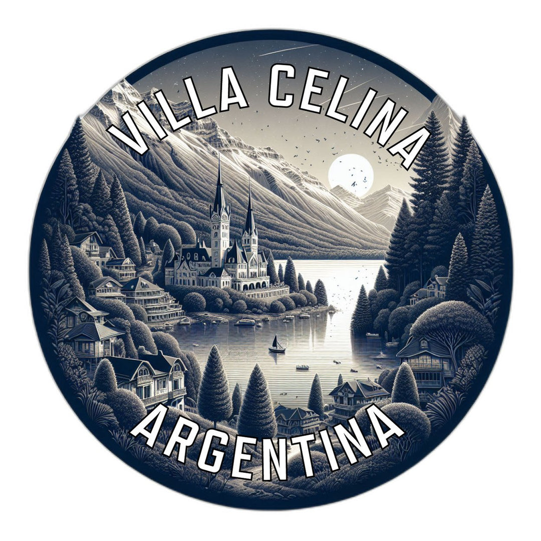 Villa Celina Argentina Souvenir Die Cut Flat Magnet Image 1