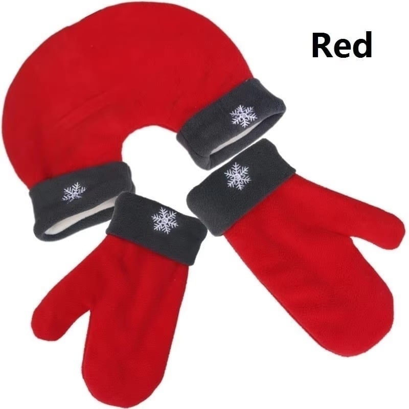 3pcs Polar Fleece Couple Gloves Winter Warm Mittens Gift Image 6