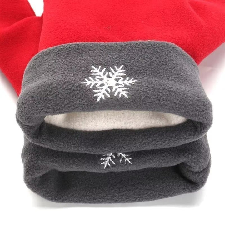 3pcs Polar Fleece Couple Gloves Winter Warm Mittens Gift Image 8