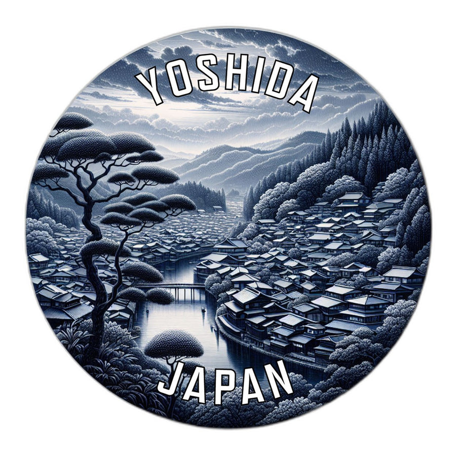 Yoshida Japan Souvenir Die Cut Flat Magnet Image 1