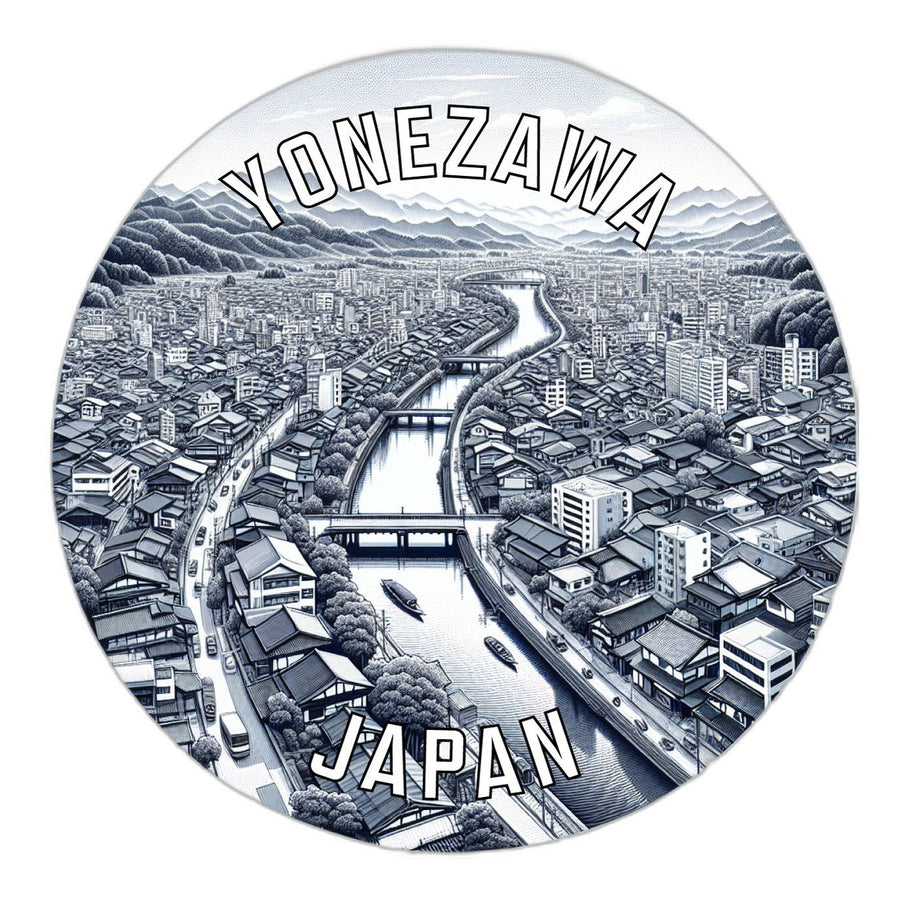 Yonezawa Japan Souvenir Die Cut Flat Magnet Image 1