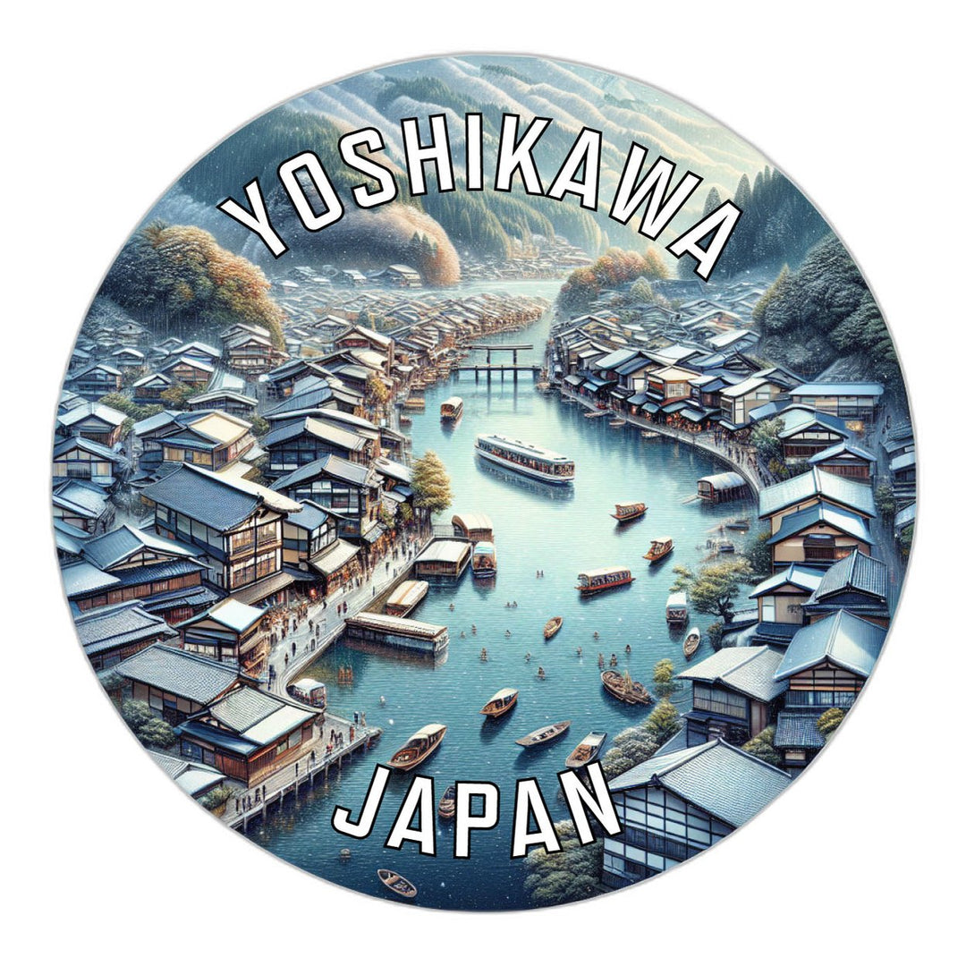 Yoshikawa Japan Souvenir Die Cut Flat Magnet Image 1