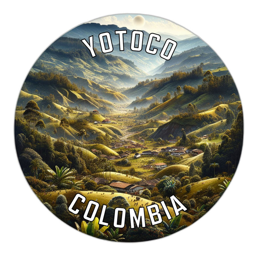 Yotoco Colombia Souvenir Die Cut Flat Magnet Image 1