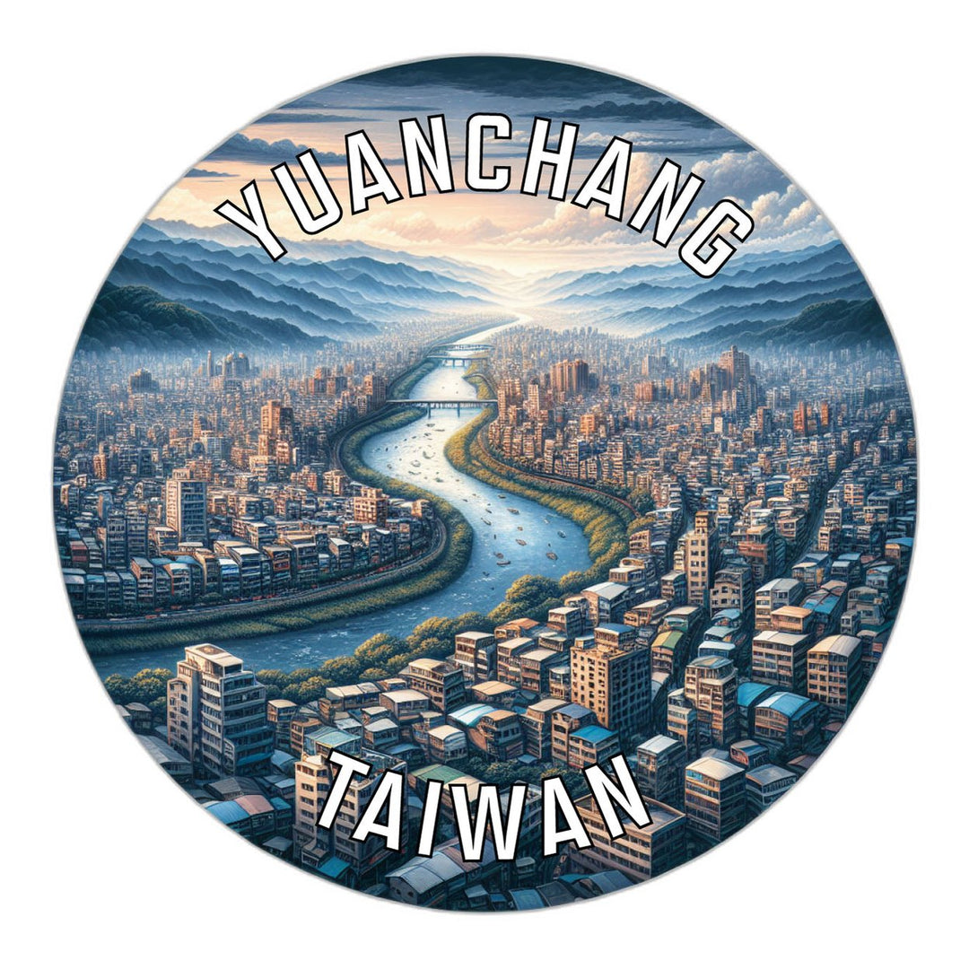 Yuanchang Taiwan Souvenir Die Cut Flat Magnet Image 1