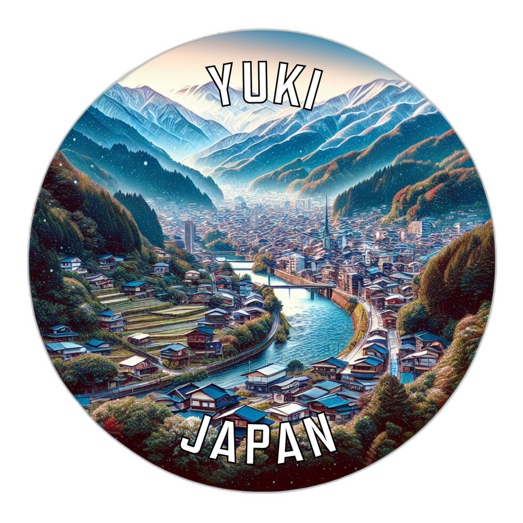 Yuki Japan Souvenir Die Cut Flat Magnet Image 1