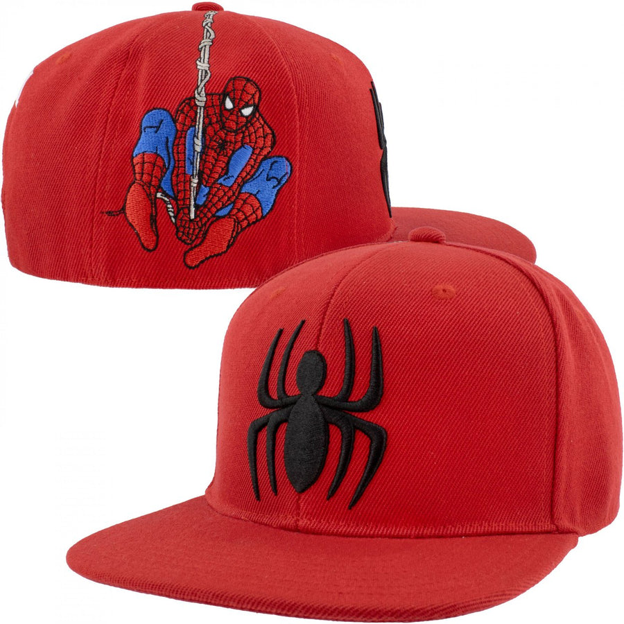 Spider-Man Web Swinging Snapback Hat Image 1